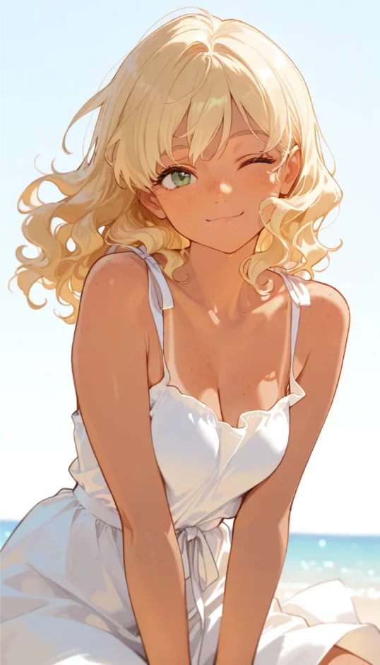 Example image of Anime Girl Generator that you can click to copy instantly. Prompt: beautiful anime girl, detailed eyes, flowing hair, vibrant colors