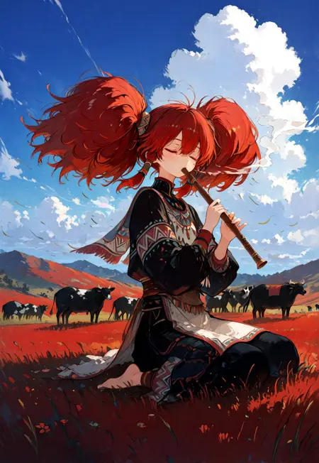 Example image of AI Anime Art Generator that you can click to copy instantly. Prompt: anime character, detailed illustration, vibrant colors, studio quality